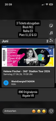 Ticket helene fischer - 1,