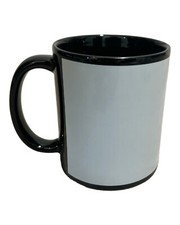 Schwarze Keramiktasse "Black
