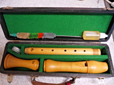 Alt Blockflöte Th. Mollenhauer "Solist", mit Putzer, Fett,  + Oel + Koffer WOW
