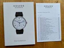 Nomos Glashütte Die Kollektion 2019 Prospekt Katalog & Preisliste Tangente