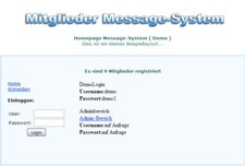 Mitglieder Message-System -