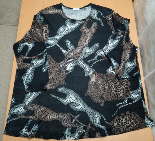 Shirt tunika braun schwarz - tunika,