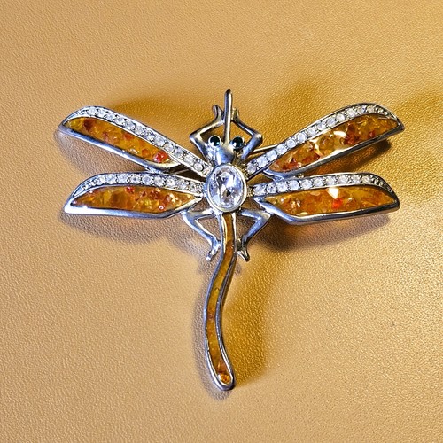 Vintage brosche libelle - vintage,