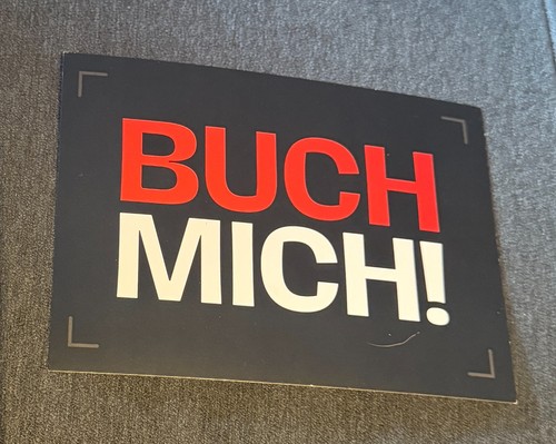Postkarte buch mich von - "buch,