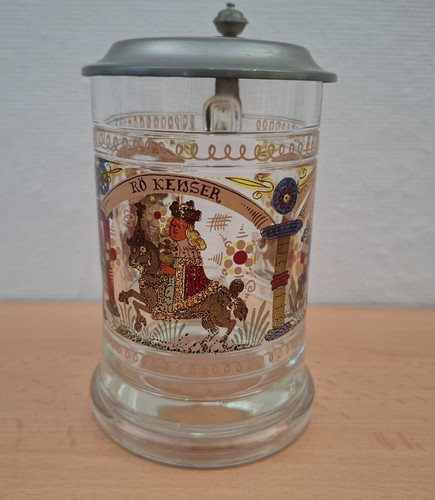 Glaskrug bierkrug mit - mit, deckel