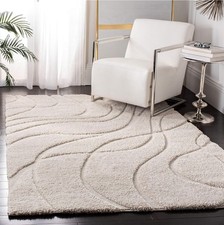 Zottelig Teppich für Wohnzimmer Esszimmer Schlafzimmer - Florida Shag 100*160cm