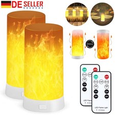 2 Stück LED Flamme Lampe