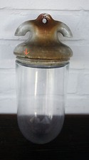 Glaskolbenlampe Porzellan -