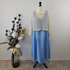 Italy Damen Kleid Leinen