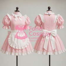 Sissy zofe Baumwolle bschließbares Kleid Kostüm Maßgeschneiderte G4126