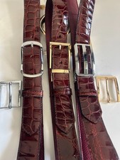 Krokodilleder Gürtel 3,5 cm