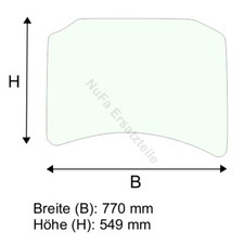 Dachscheibe für Linde E20 E25