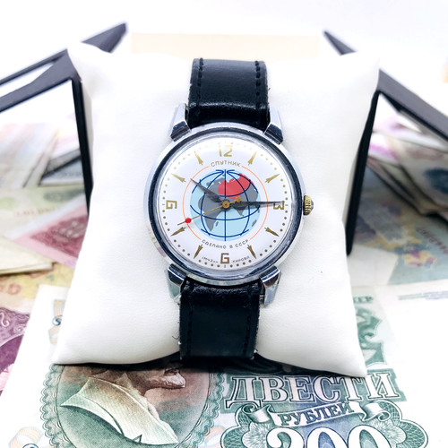 Vintage sputnik uhr - vintage,