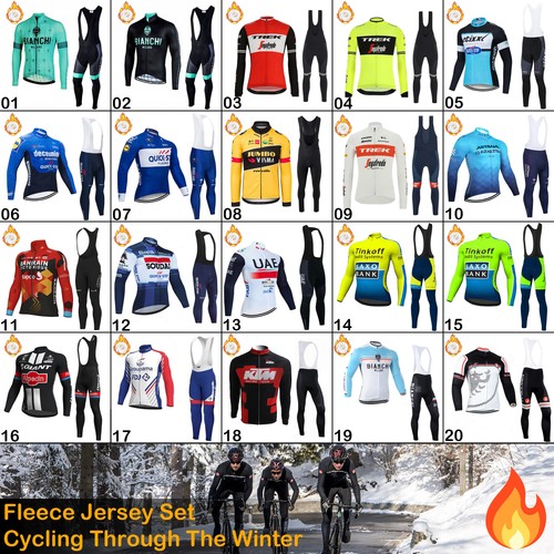 Fleece radtrikot set - fleece, herren