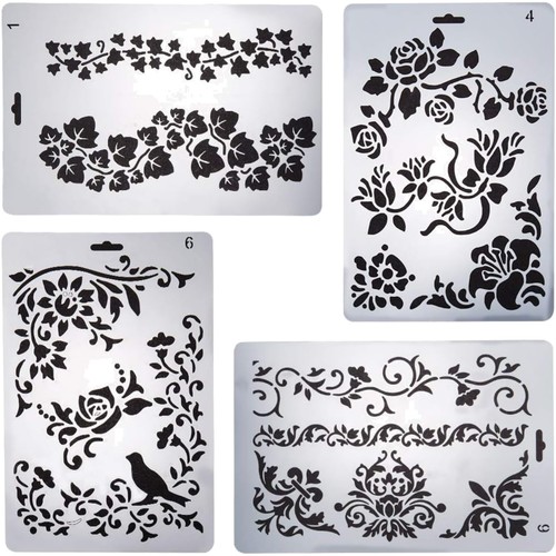 Schablonen blumen pflanzen set - schablonen,