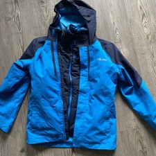 Trollkids Skanden 3in1 Jacke Doppeljacke 152 blau