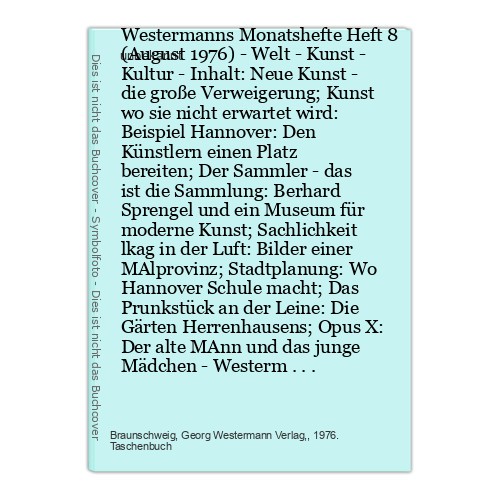 Westermanns monatshefte heft - heft, 8