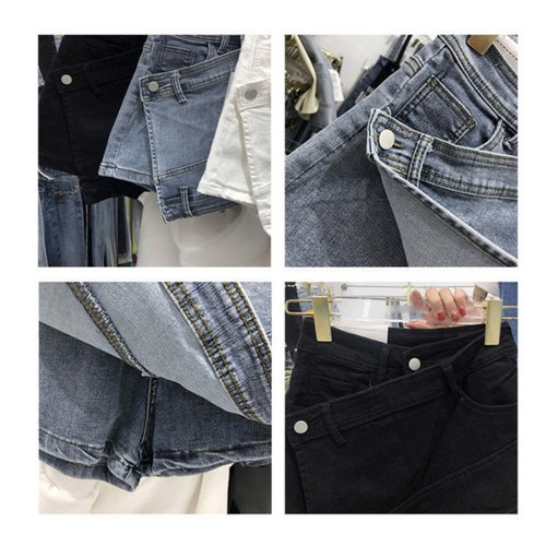 Damen shorts asymmetrisch - shorts,
