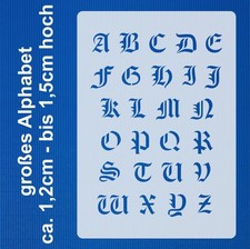 Extra kleine Schrift Schablone