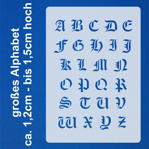 Extra kleine schrift - kleine, schablone