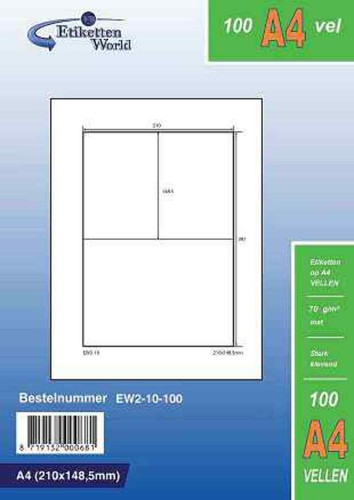 Universaletiketten 210x148 5mm - universaletiketten, 210x148,5mm