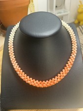 Korallen kette mit silber