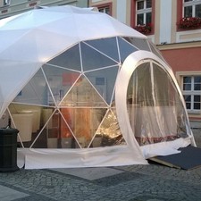 VIP Zelt Eventzelt Modell 50m² rund Partyzelt Domzelt