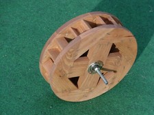 Wasserrad Mühlenrad Holz 35cm Durchmesser Garten Deko Ersatz für Wassermühle