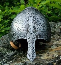 Wikinger Helm Stahl Normannen Nasenrüstung Replik SCA LARP Ritter Cosplay