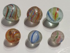 Konvolut alte Glasmurmeln mit Abriss, Murmel, Klicker