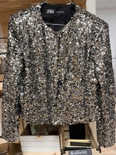 Pailettenjacke Zara Gr. M