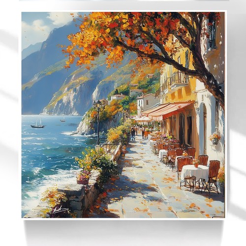 Leinwand bild meer landschaft - bild,