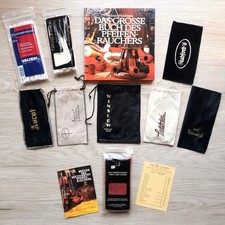 Pfeifenzubehör: Pfeifenbeutel, Pfeifenreiniger, Poliertuch Dunhill, Buch