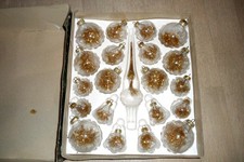 DDR 21 Teile VEB Thüringer Glasschmuck Lauscha Christbaumkugeln OVP