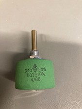 1 Stück RWI Drahtpotentiometer D40, P20, 1kOHm +-10%
