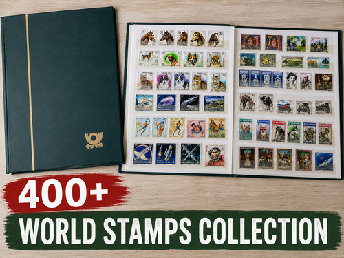 Vintage briefmarkenalbum - vintage,