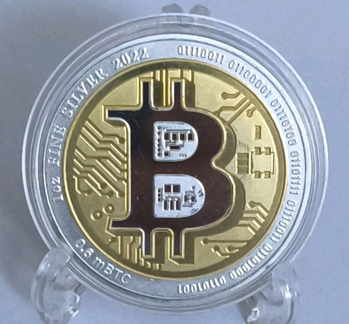 Silbermünze bitcoyn - oz,