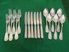 Robbe & Berking ALT-FADEN Menübesteck für 6 Personen 18 Teile Silber 150er TOP !