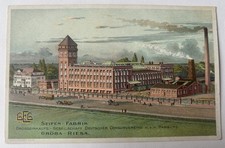 alte Litho AK Gröba - Riesa, Seifen-Fabrik, ungel.