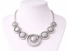 Damen Halskette Silberoptik