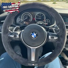 Black Alcantara Hand-stitched