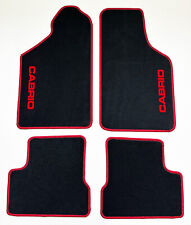 Velours Fußmatten schwarz