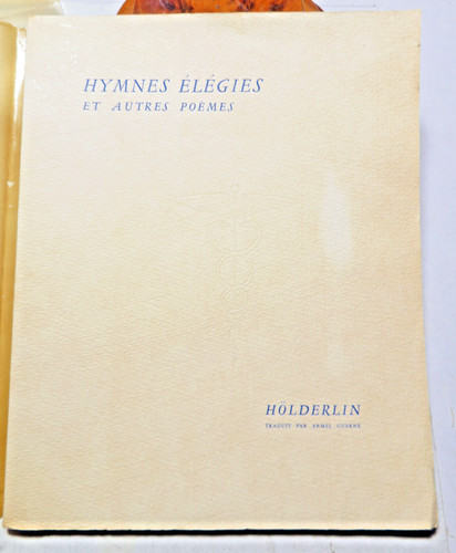 Holderlin elegische hymnen - /,