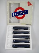 Liliput Spur H0 844 Personenwagen Schnellzugwagen Set 5-teilig blau in OVP