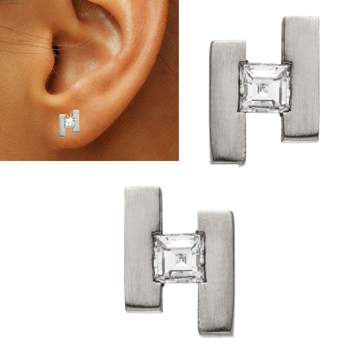 Ohrstecker 950 echt platin - ohrstecker,