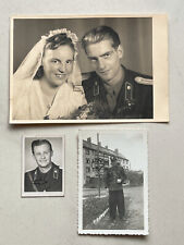 Original 3x Foto KVP Offizier Uniform Polizei Schule Prenzlau Oberkommisar