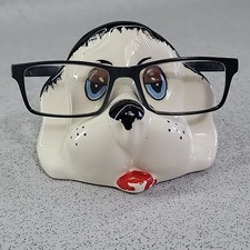 Vintage Keramik Hund Brille