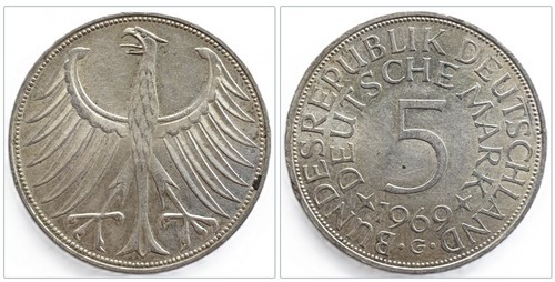 Brd deutsche mark 1969 - 1969, g