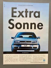 VW Golf Avenue Sondermodell Volkswagen Oldtimer 1994 Vintage Ad Werbung Reklame