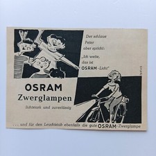1956 OSRAM Zwerglampe Fahrrad
